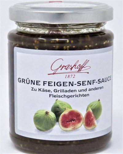 200ml Grashoff GRÜNE Feigen-SENF-Sauce