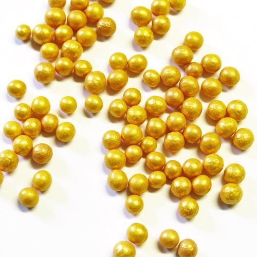 Knusper Perlen gold 50g - Knusperperlen