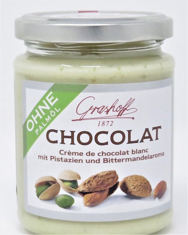 235g Grashoff Schokoladencreme mit PISTAZIEn und BitterMANDELÖL