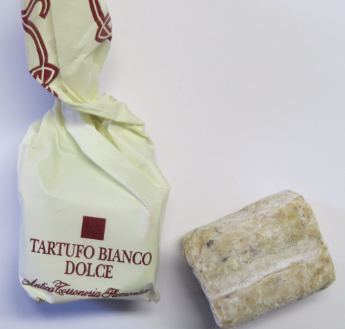 1 Trüffelpraline - Tartufi dolce BIANCI - Antica Torroneria 7g