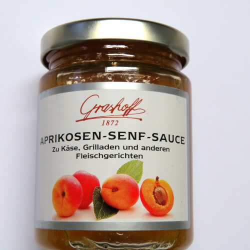 200ml Grashoff Aprikosen-SENF-Sauce Glas