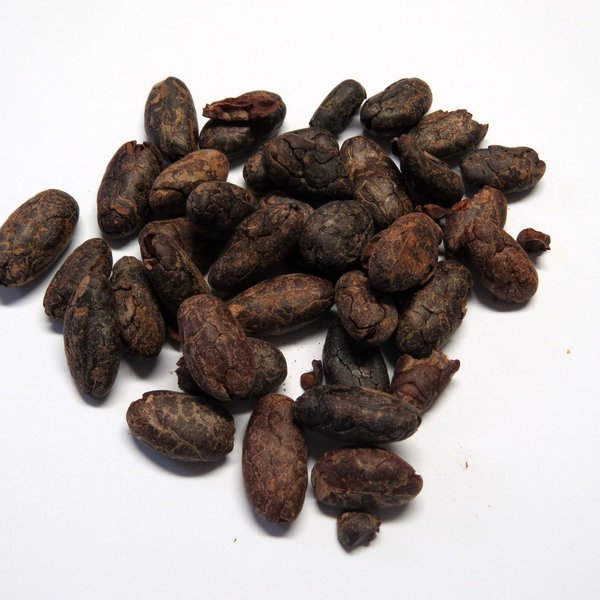 50g Kakaobohnen ganz  - roh - fermentiert - handgeschält