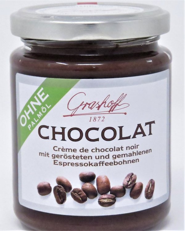 250g Grashoff Dunkle Chocolat mit Espressokaffeebohnen