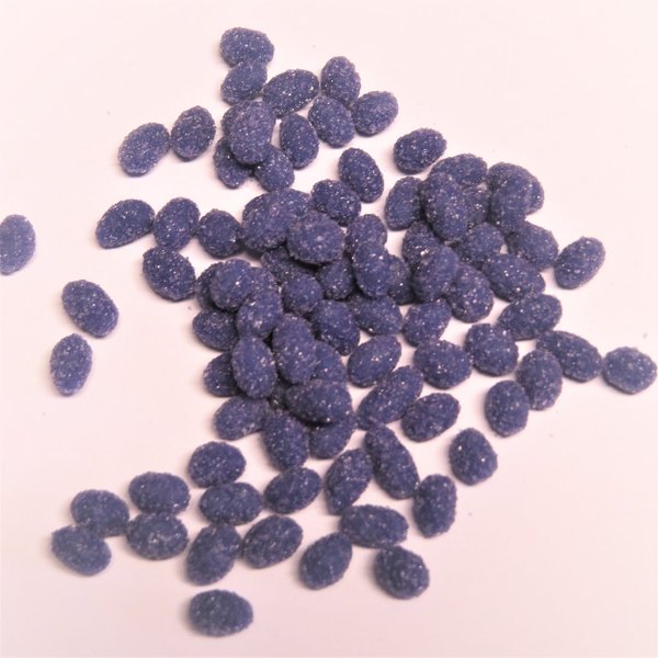 30g Lavendelblüten-'Kugeln' oval ca. 6-8mm, kristallisiert