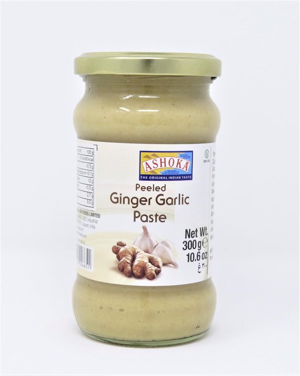 Ingwer-Knoblauch Paste, Ginger Garlic Paste, 300g, Ashoka