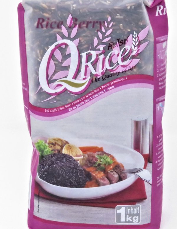 Schwarzer Jasmin Reis, Rice Berry, Langkornreis, Q-rice, 1kg