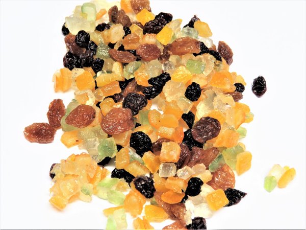 100g Stollen Früchte Mischung aus Orangeat, Zitronade, Korinten, Sultanas (Früchtebrot, Panetoni)