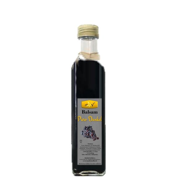 Crema Balsamico Aceto PURO DUNKEL -  fast sirupartig konzentriert und sehr mild