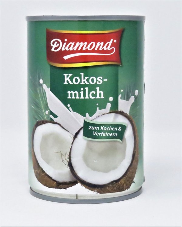 400ml Kokosmilch in Dose - Diamond - ungesüßt - 82% zum kochen & verfeinern