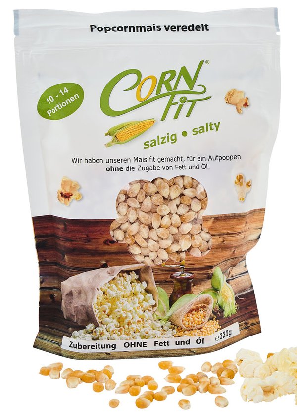 CORNFIT Popcornmais 320g (salzig)